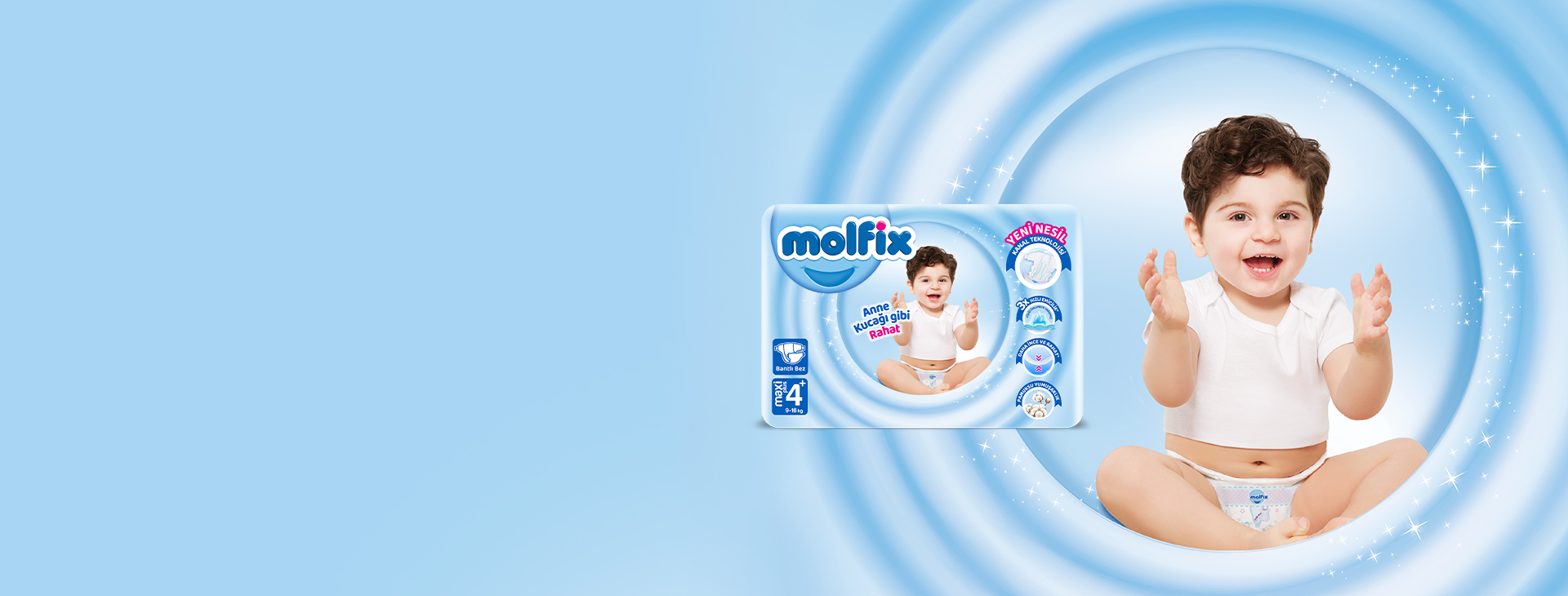 Molfix Maxi Plus Bantlı Bebek Bezi