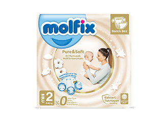 Molfix Pure&Soft Mini Bantlı Bebek Bezi