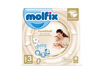 Molfix Pure&Soft Midi Bantlı Bebek Bezi