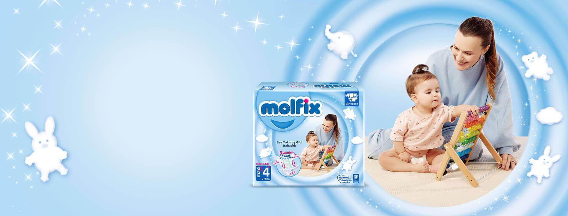 Molfix Maxi Plus Bantlı Bebek Bezi